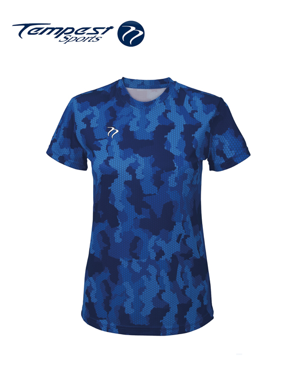 Tempest Tour Royal Blue Womens Camo T